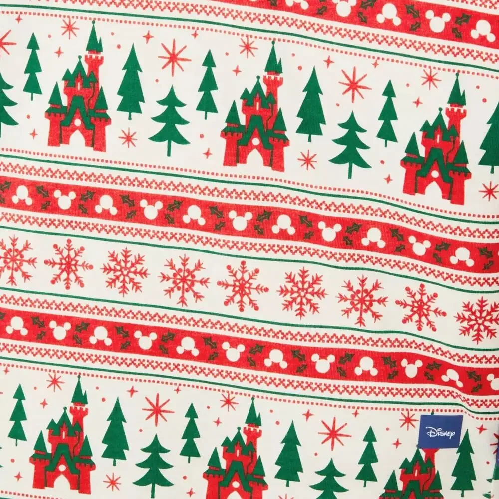 Santa Mickey Mouse ''Merry Christmas'' Fair Isle Spirit Jersey for Adults Medium
